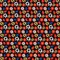 1 Yard Pop Art Flowers Printed Spandex Fabric 56 Width Swimwear, Activewear & Dancewear